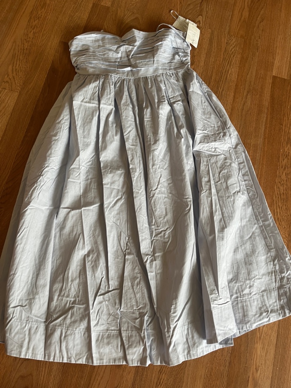 Strapless Light Gray Women's Full Skirt